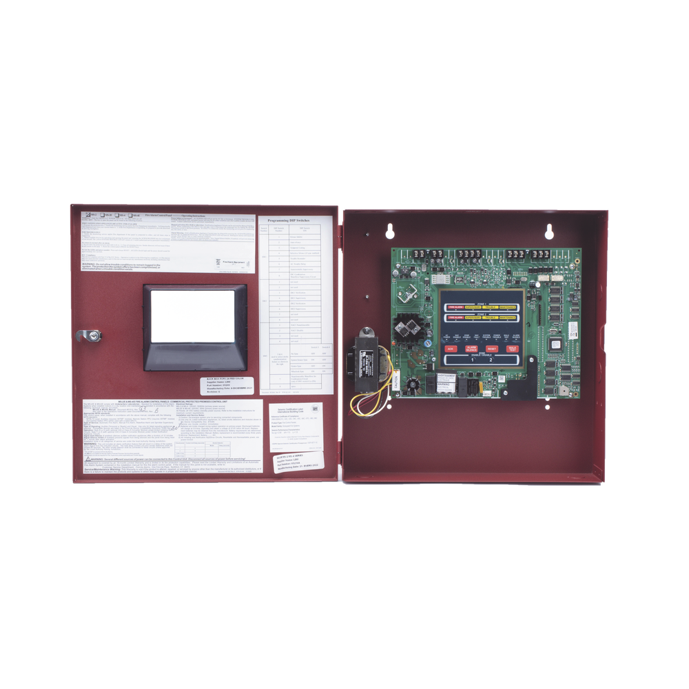 Fire Alarm Control Panel, 4-Zone, Class B/A (Use CAC-4 for Class A), 24VDC, One Class B/A (Use CAC-4 for Class A) NAC. INTERIOR