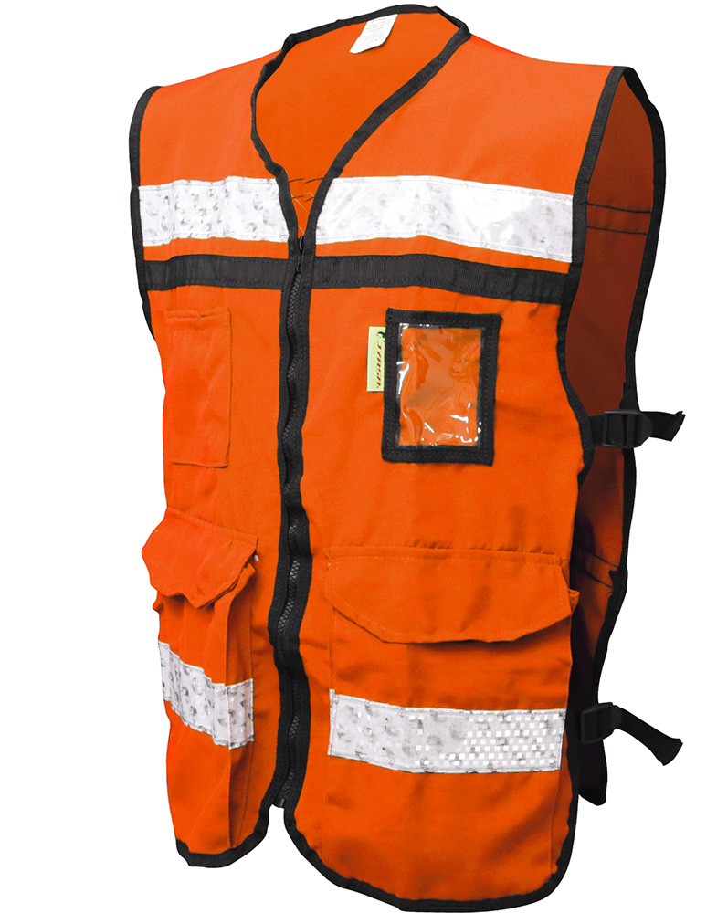 [SIF10-SR-2040ANCRCH] Chaleco rescatista algodón/poliéster anaranjado talla ch.