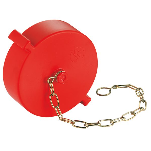 Tapón giacomini policarbonato 2.5''h NST c/cadena A80PY011