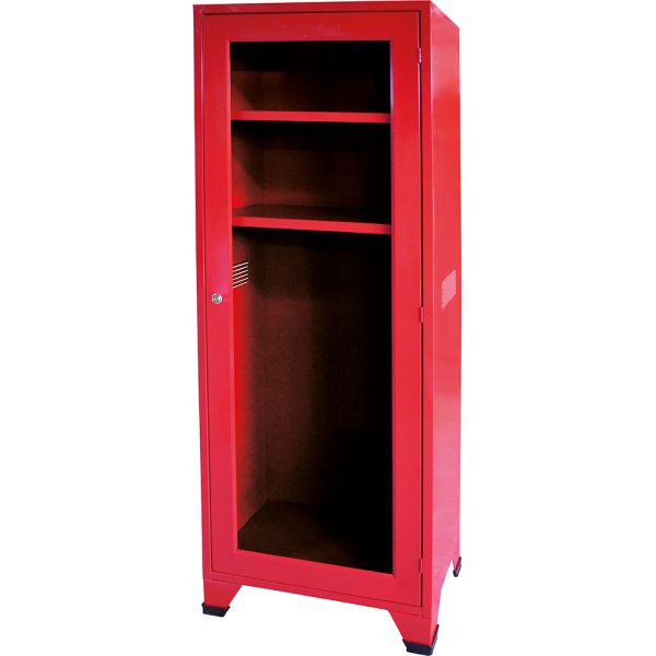 Gabinete rojo p/2 trajes de bombero 40 x 67 x 180 cm.