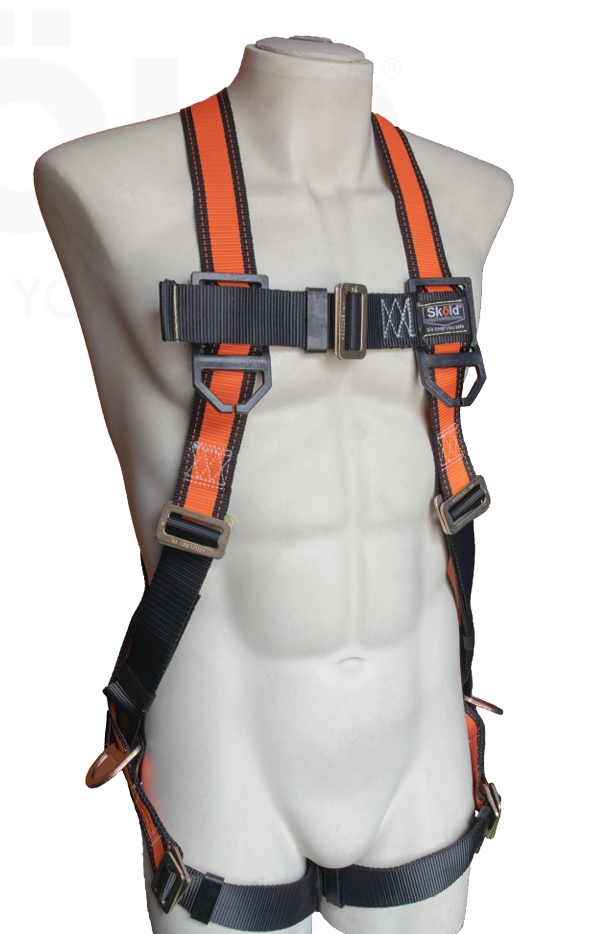 Arnés de Nylon de 3 Argollas Sköld (espalda, caderas)