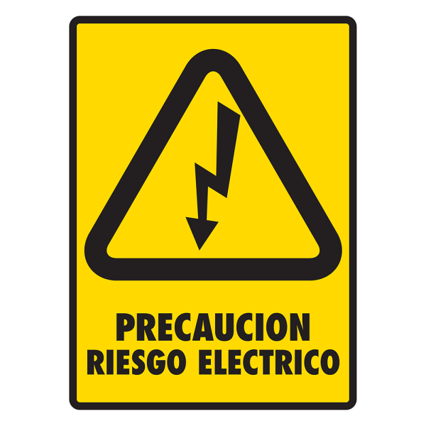 SEÑAL MODELO 131 RIESGO ELÉCTRICO 20X25 NORMAL ESTIRENO