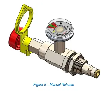 [SIF11-600077] Actuator, Manual Release, 195PSI, FK-5-1-12
