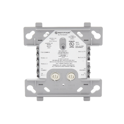 Addressable Relay Module with FlashScan; Provides two Form-C dry contacts that switch together.