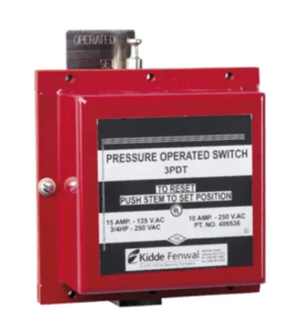 Pressure Switch, 3 Pole Double Throw