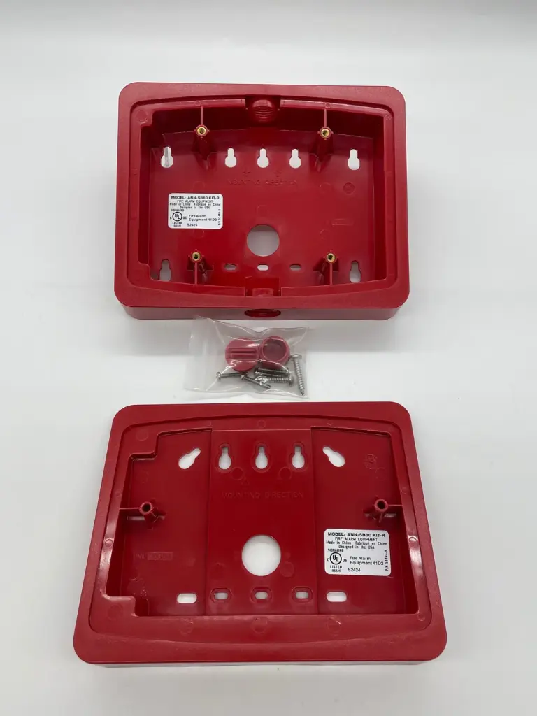 [SIF5-ANN-SB80-KITR] Backbox kit, surface mount used with ANN-80, Red.