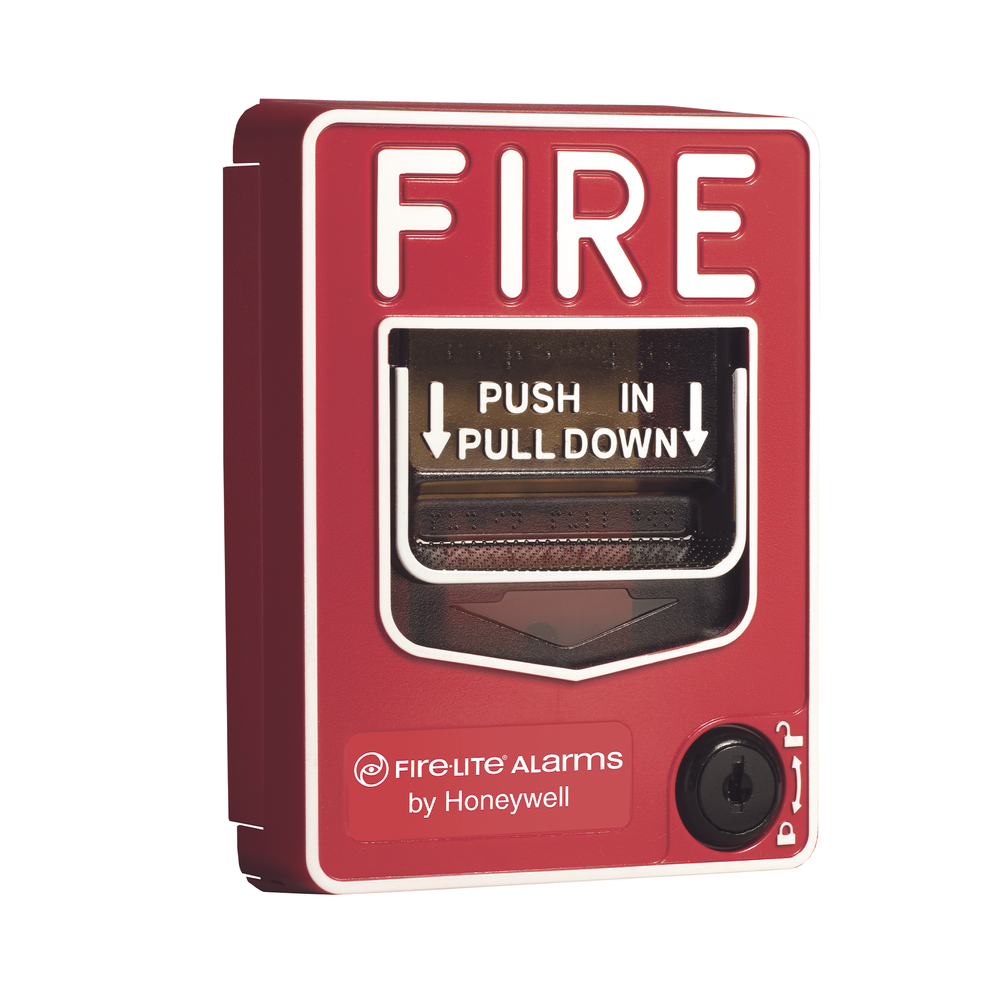 [SIF5-BG-12L] Dual action station, Red, terminal block, Key lock.