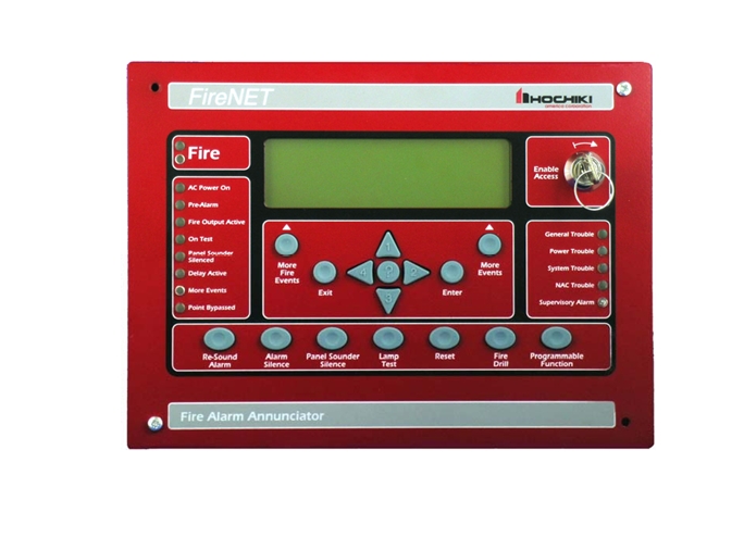 Serial annunciator (red).