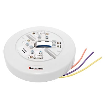 Base Para Detector Convencional Con Relevador, 6", 4 Hilos, 24 Vcd (0300-02030)