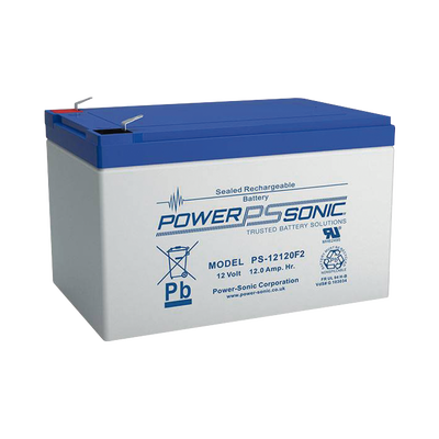 [SIF00A-PS-12120-F2] Batería 12V, 12AH, Para Respaldo, Tecnologías AGM/VRLA, 5 Años Vida Útil, Terminales F2, Reconocida UL