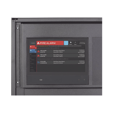 [SIF6-NCD] Intuitive color 10" touch screen providing color coded information of detailed system status; compatible with onyx series nodes such as NFS2-3030, NFS-320, and NFS2-640 fire alarm control panels