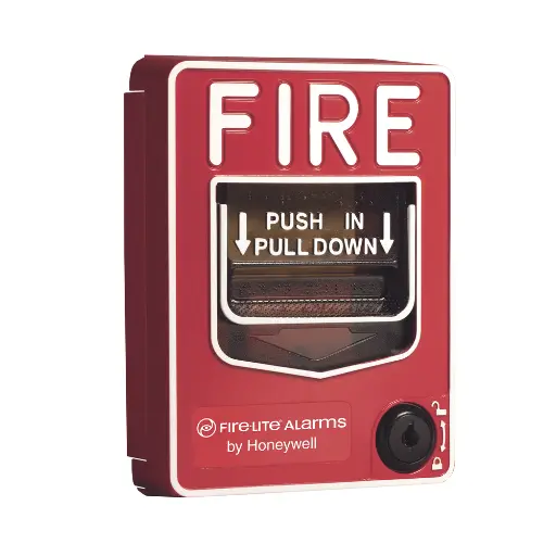 [SIF5-BG-12L] Dual action station, Red, terminal block, Key lock.