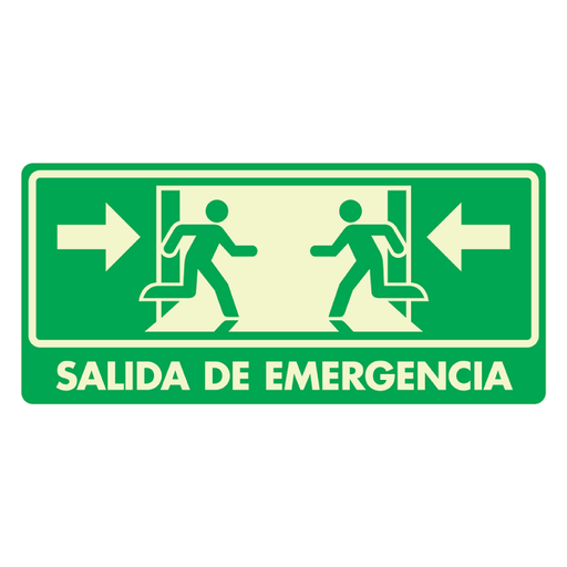 [SIF12-SA026N11] SEÑAL MODELO 026 SALIDA DE EMERGENCIA 20X40 NORMAL ESTIRENO